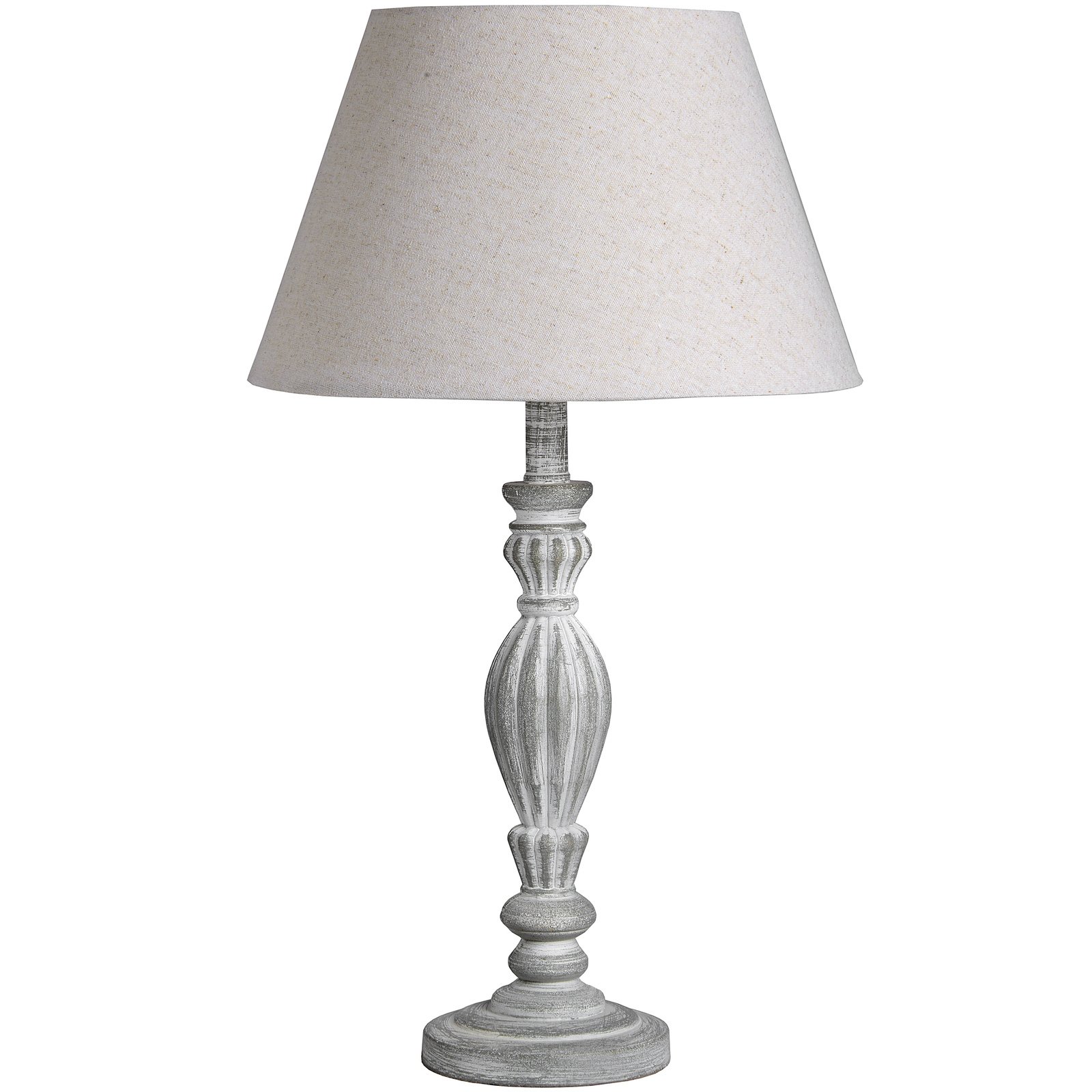 Willow Carved Wood Table Lamp - Image 2