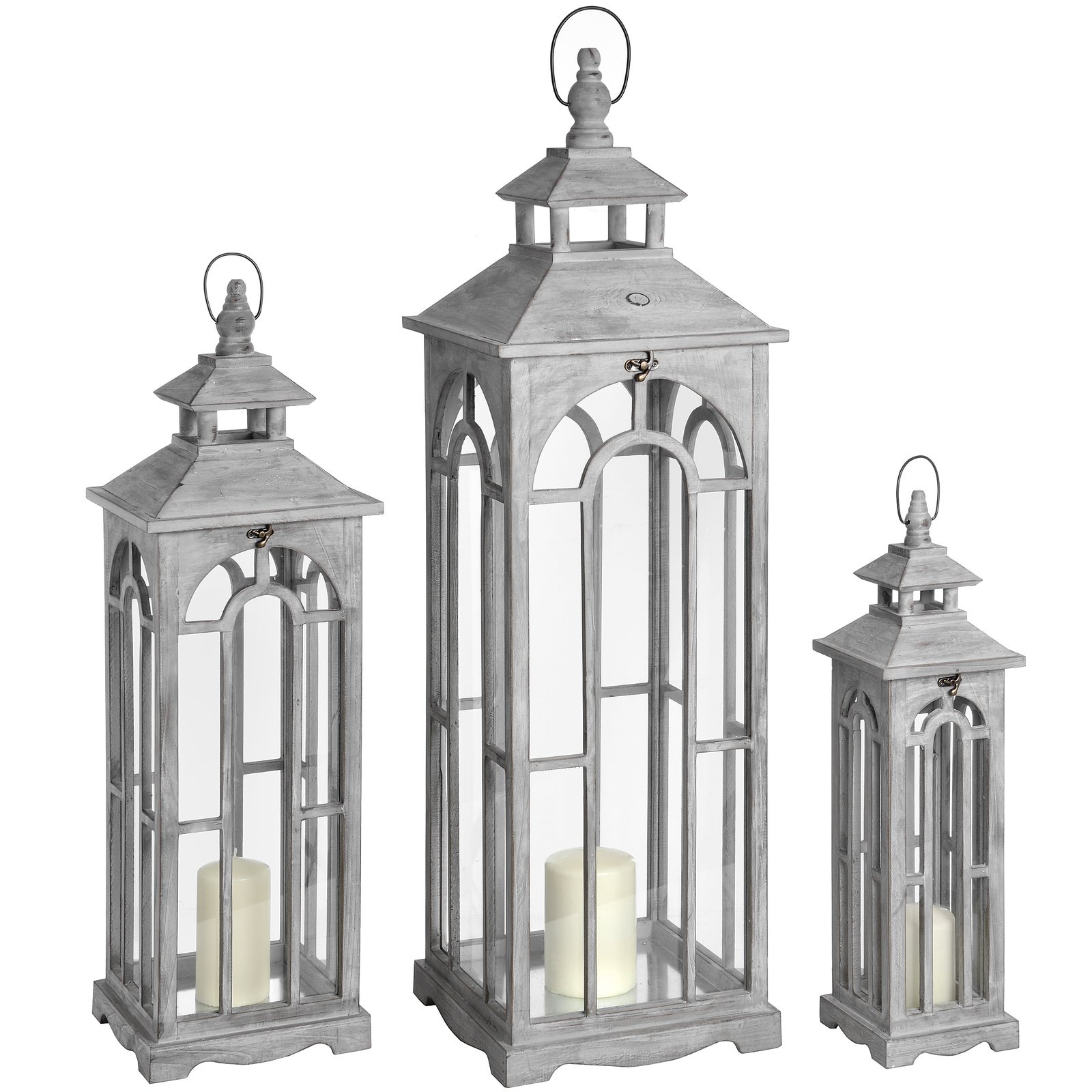 Aveline Wooden Lantern Set - Image 2