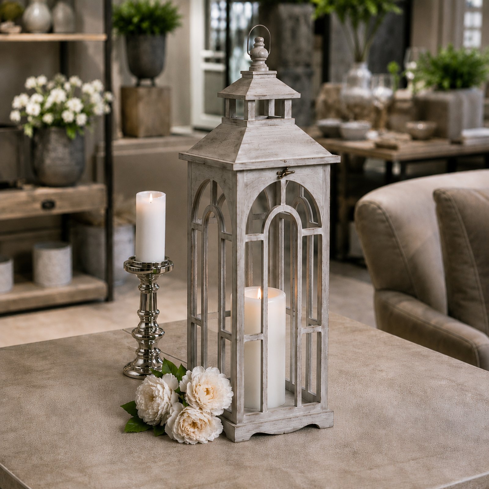 Aveline Wooden Lantern Set - Image 3