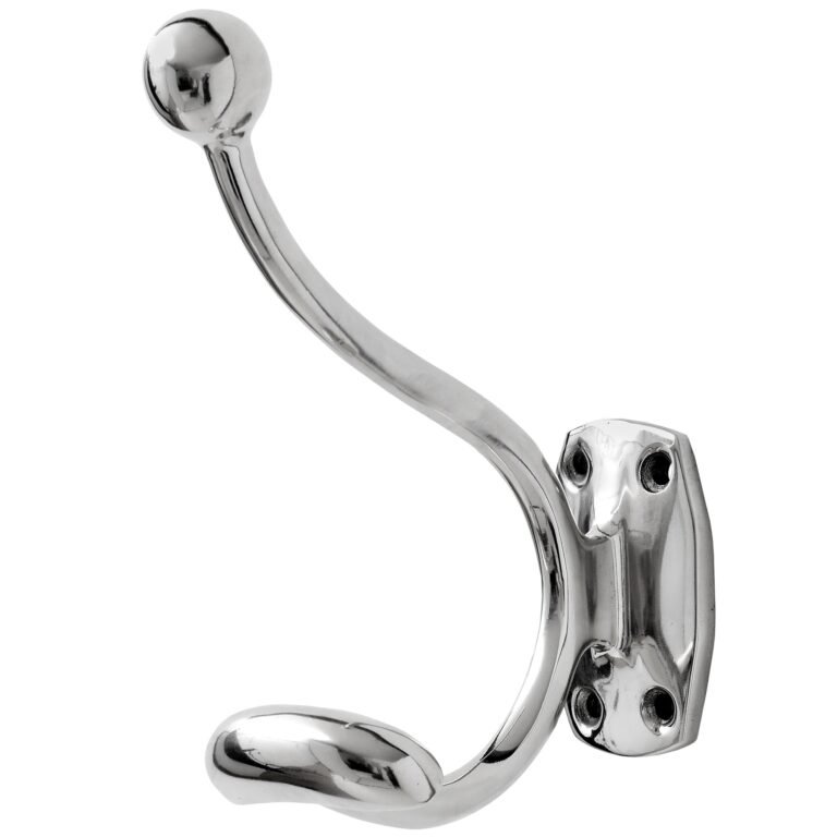 chrome single hook chrome coat hanger