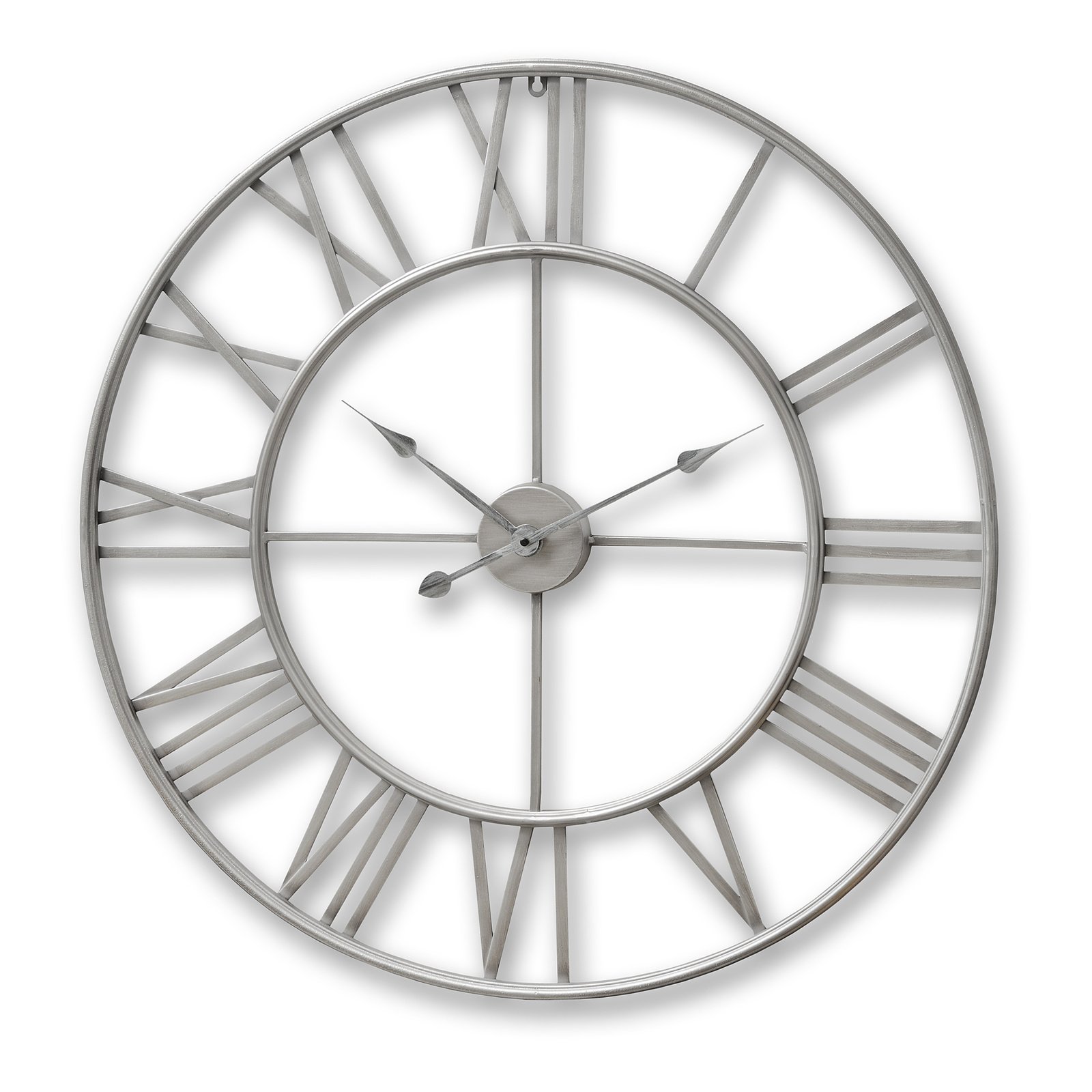 Large Silver Skeleton Wall Clock - Image 2