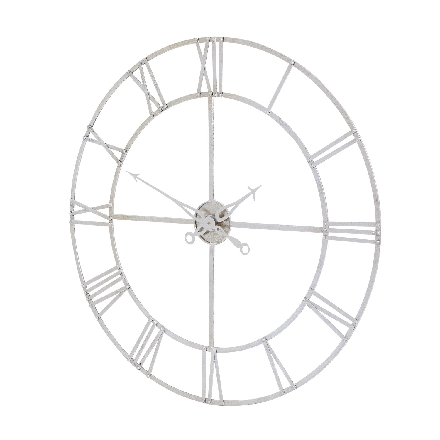 Large Silver Skeleton Wall Clock - Image 2