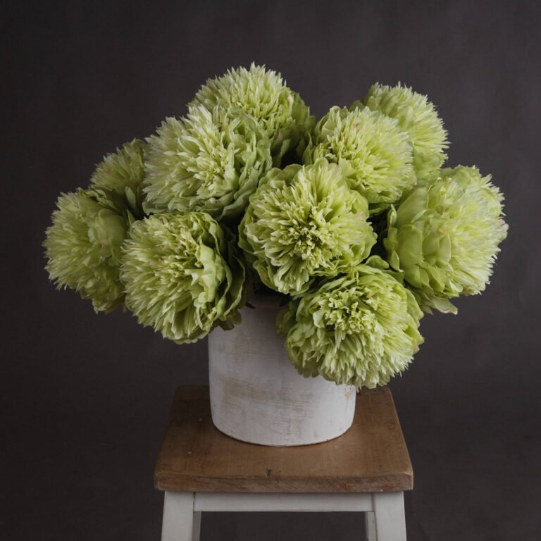 artificial green peony stem