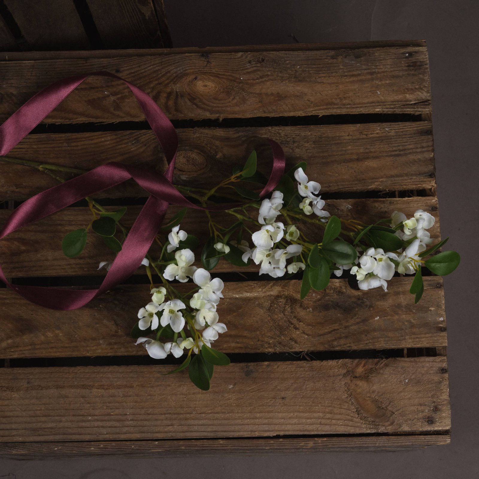 Ivory Mock Orange Blossom Stem - Image 2