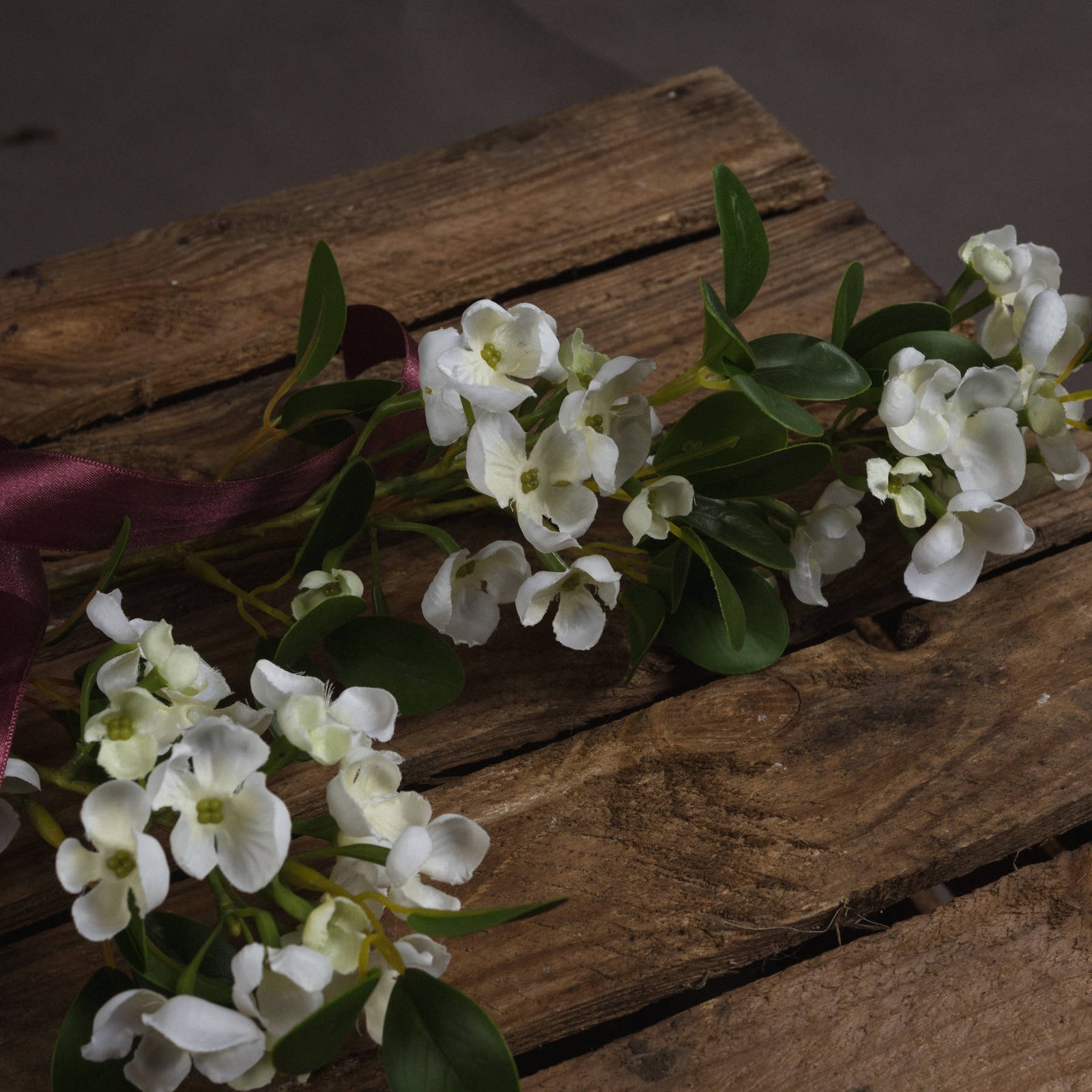 Ivory Mock Orange Blossom Stem - Image 3