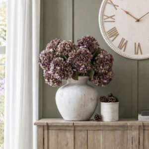 burgundy artificial hydrangea