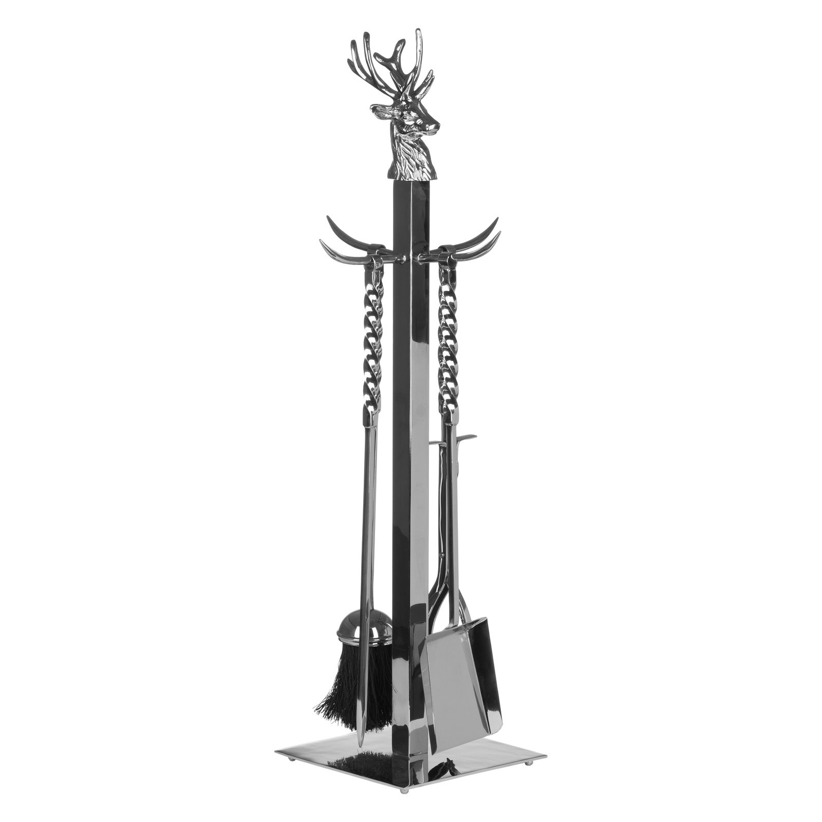 Stag Polished Nickel Companion Set - Image 3