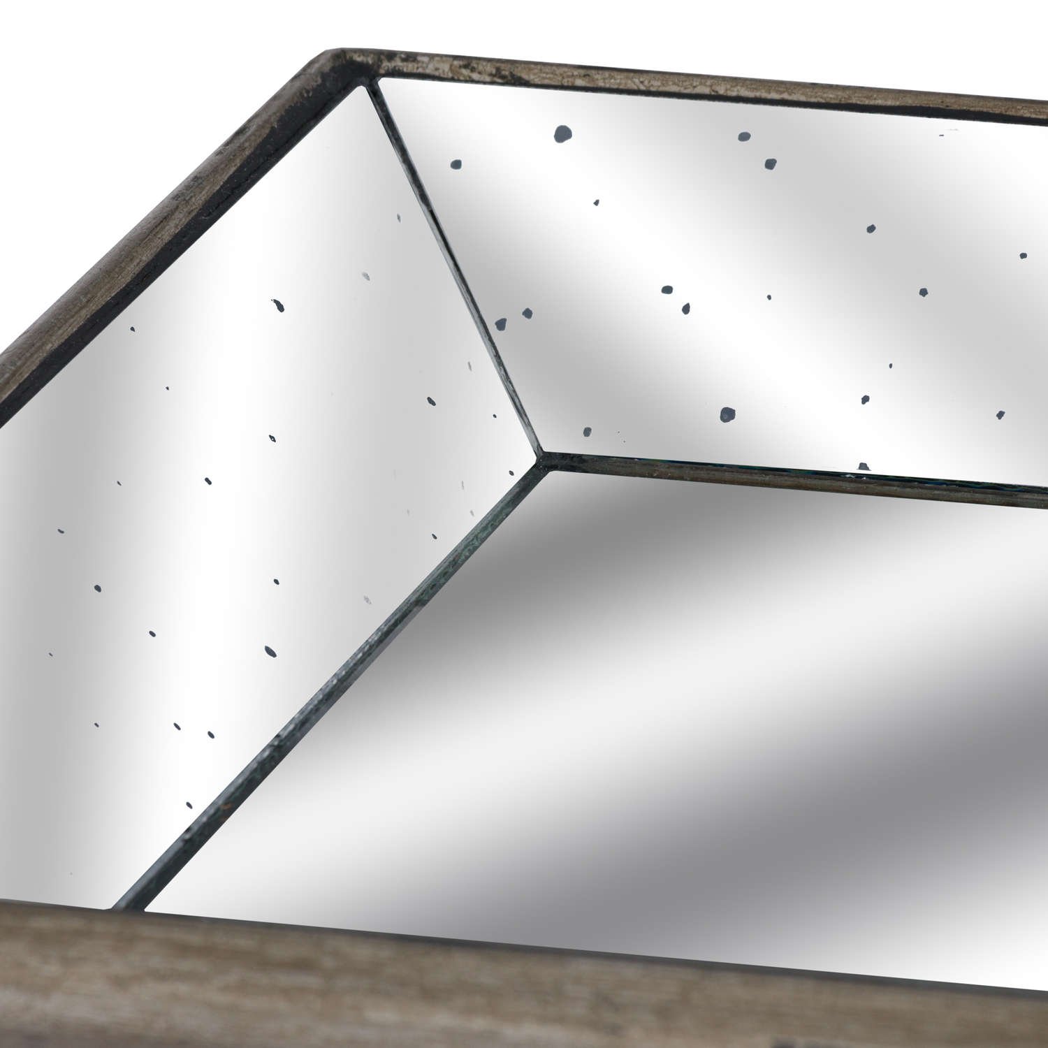 Small Distressed Mirrored Decorative Tray - Image 2