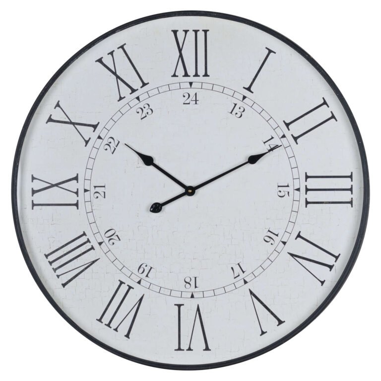 large white wall clock