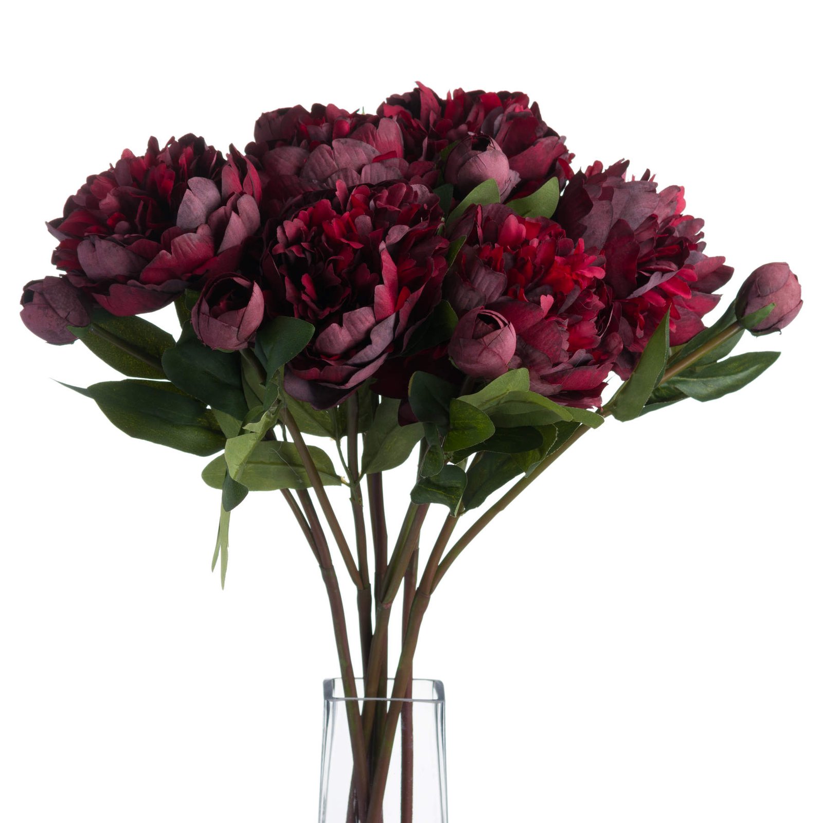 Burgundy Peony Rose Stem - Image 3