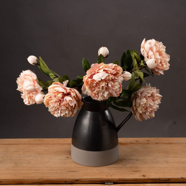 peach artificial peony