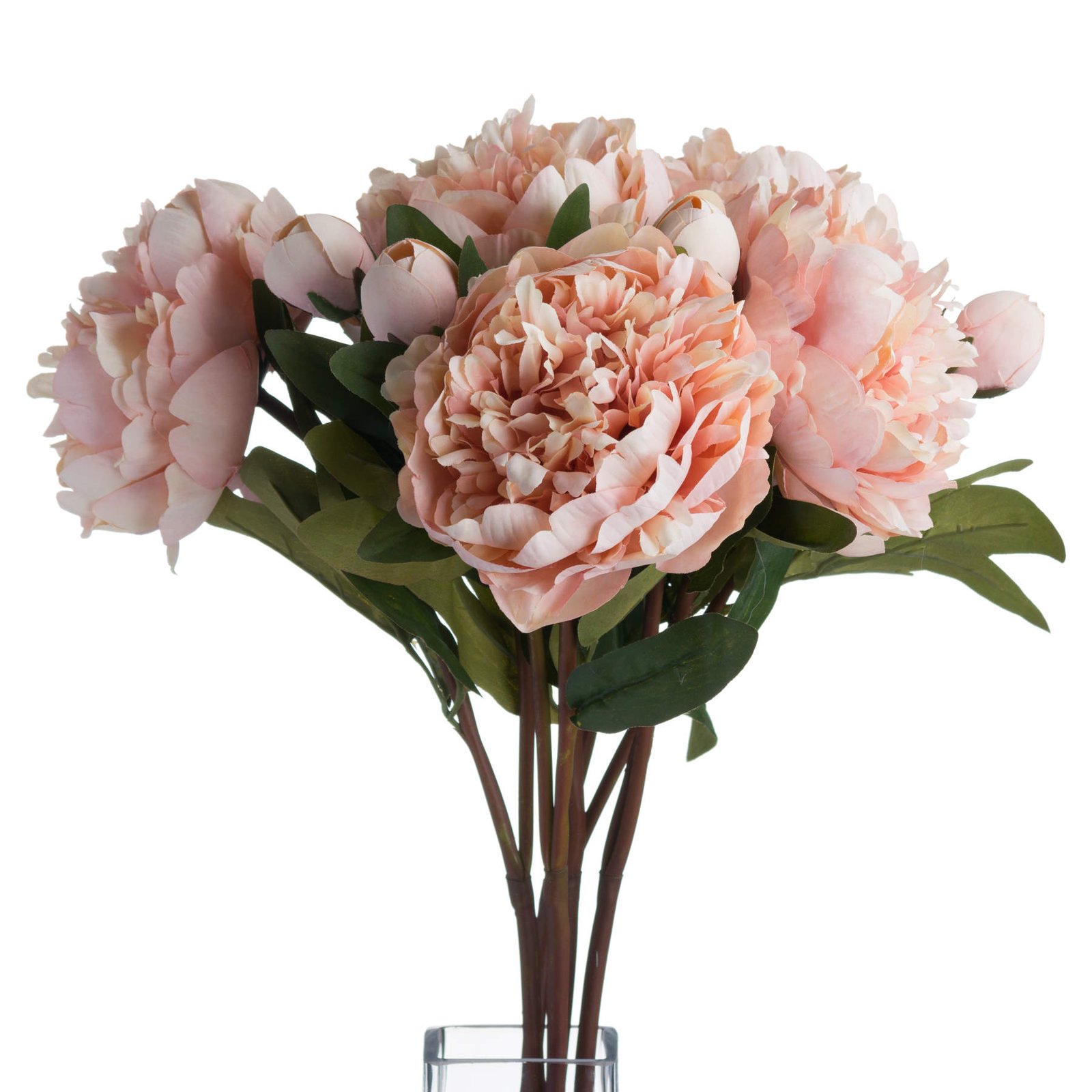 Peach Artificial Peony Stem - Image 3