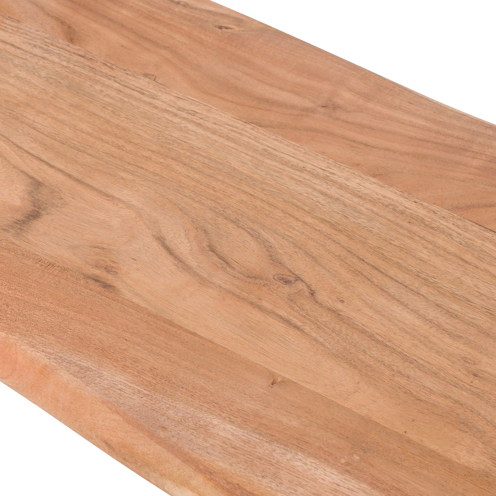 Riven Acacia Wood Bench - Image 3