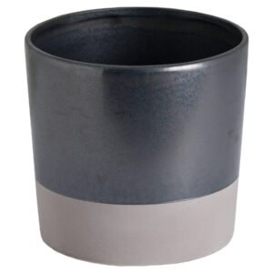 large grey ceramic planter