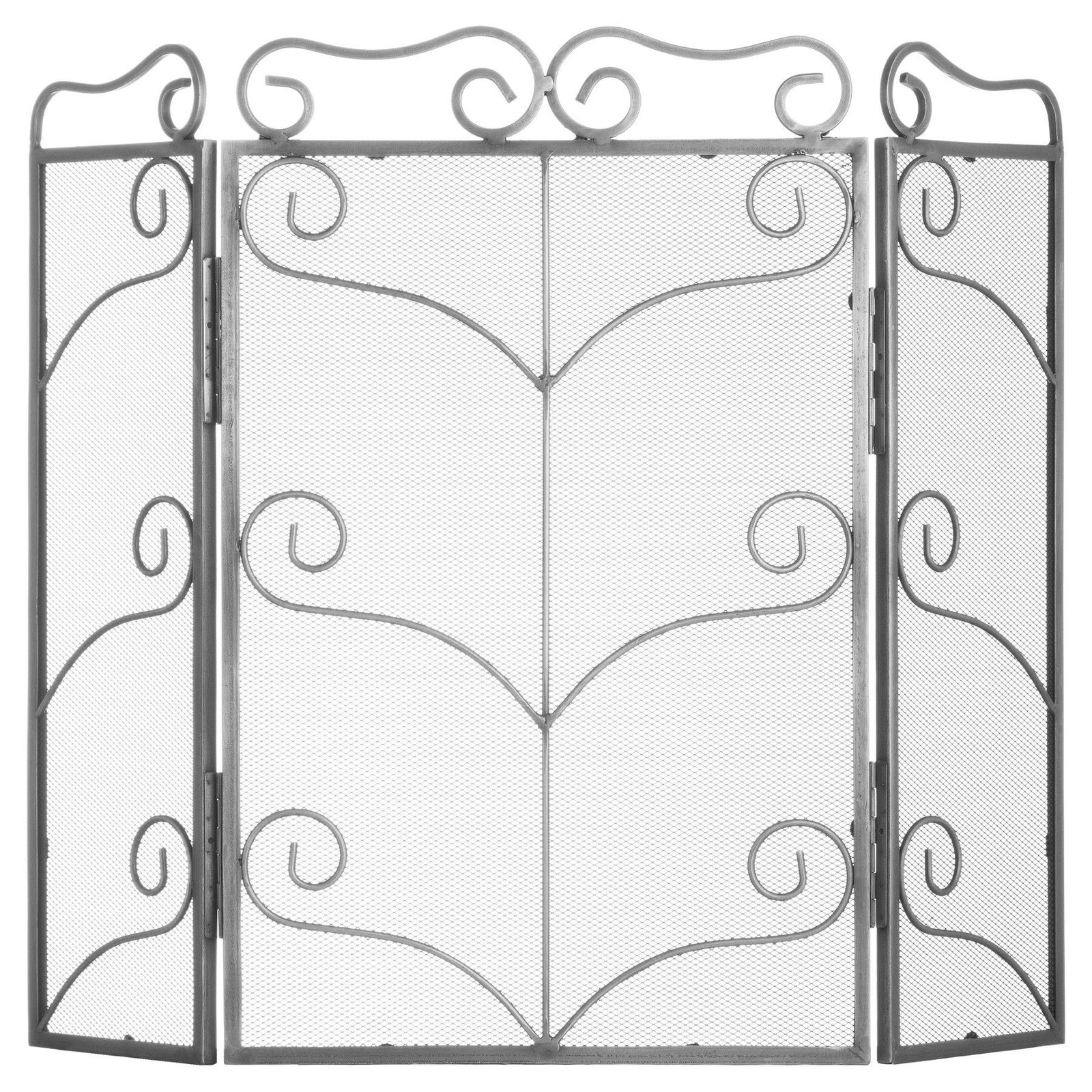 Large Antique Silver Fire Screen - Image 2