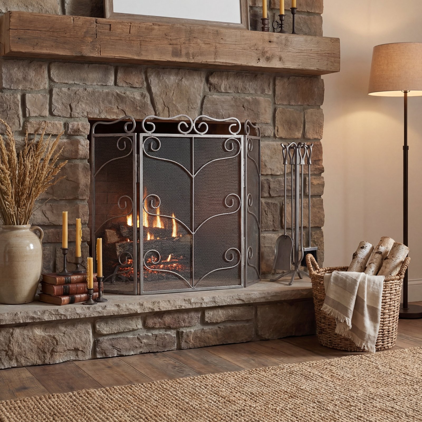 large fire screen