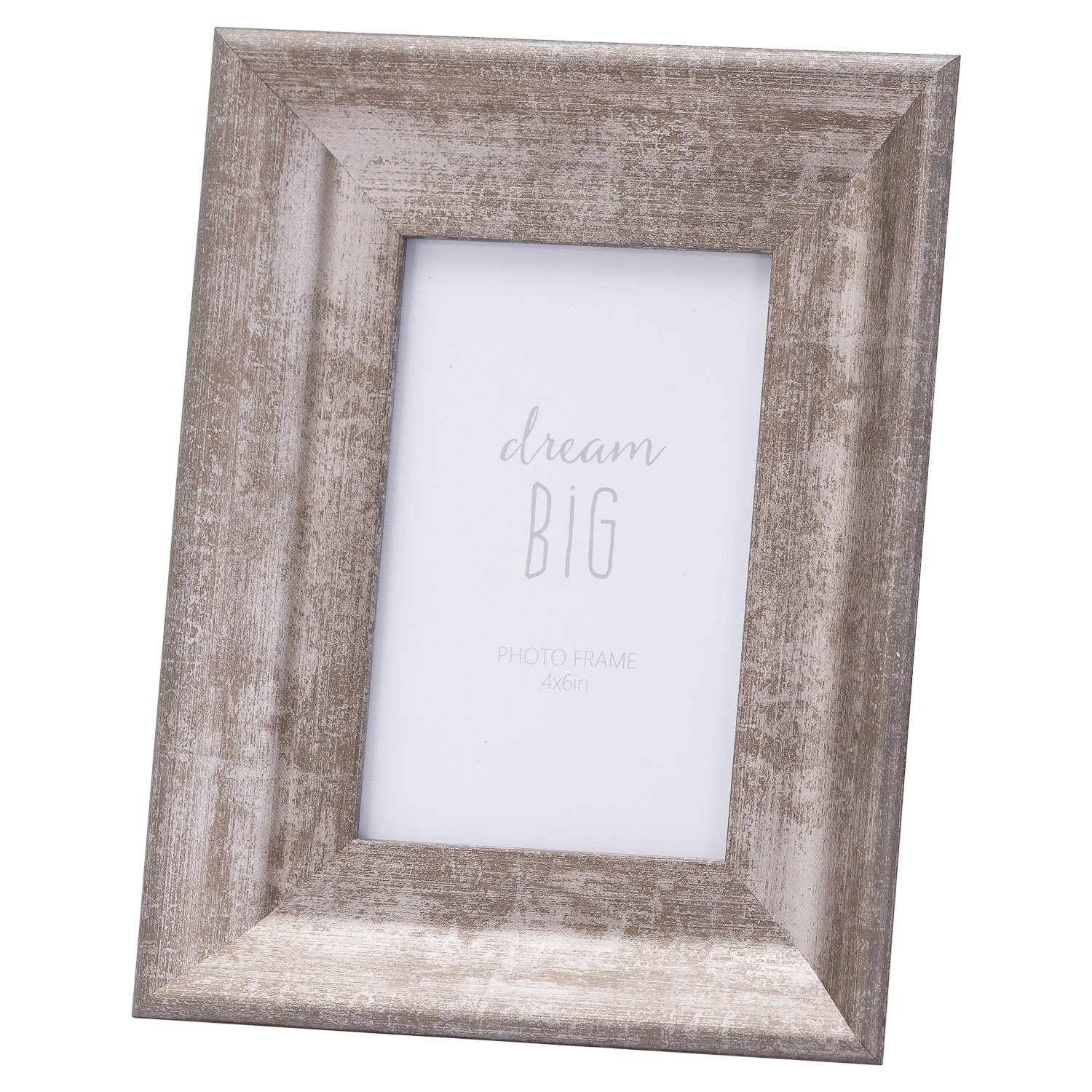 matt silver convex matt silver 4x6 frame