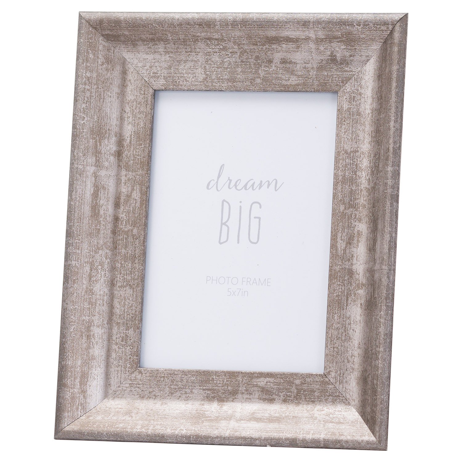 matt silver convex matt silver 5x7 frame