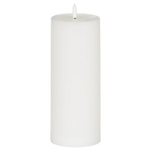 white tall led white wax candle