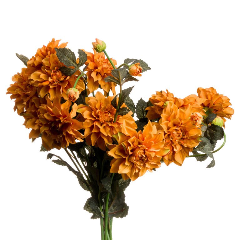 orange orange dahlia spray
