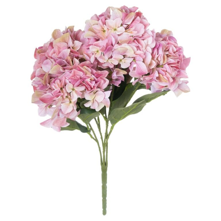 pink shabby pink hydrangea bouquet