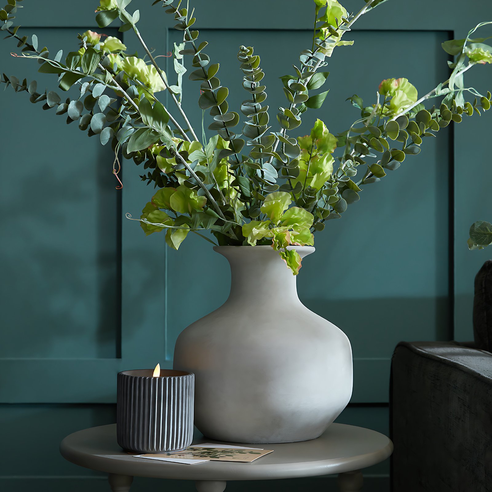 stone squat stone vase