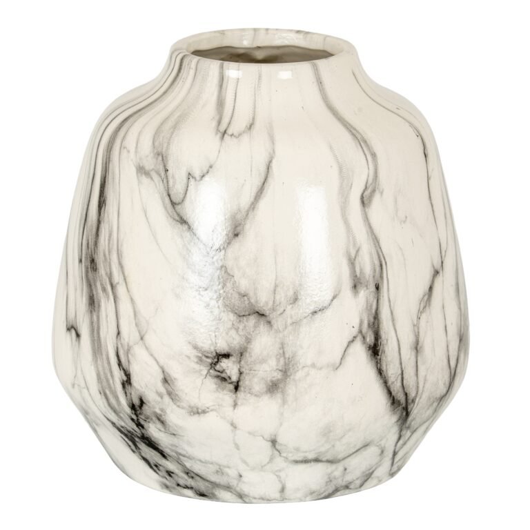 marble effect marble effect olpe vase