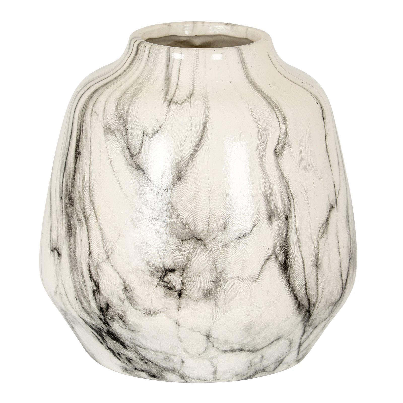marble effect marble effect olpe vase