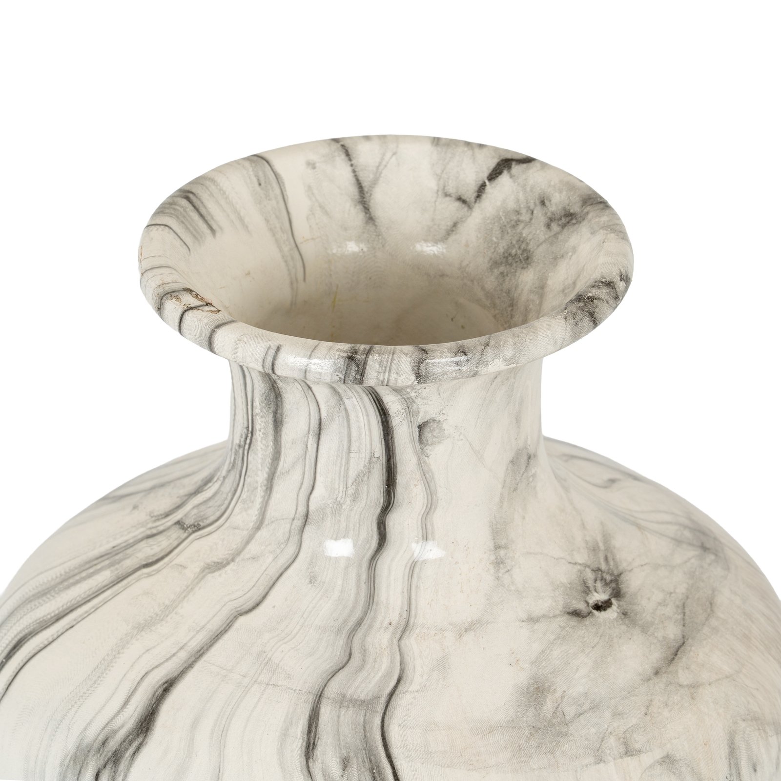 Marble Effect Squat Vase - Image 2