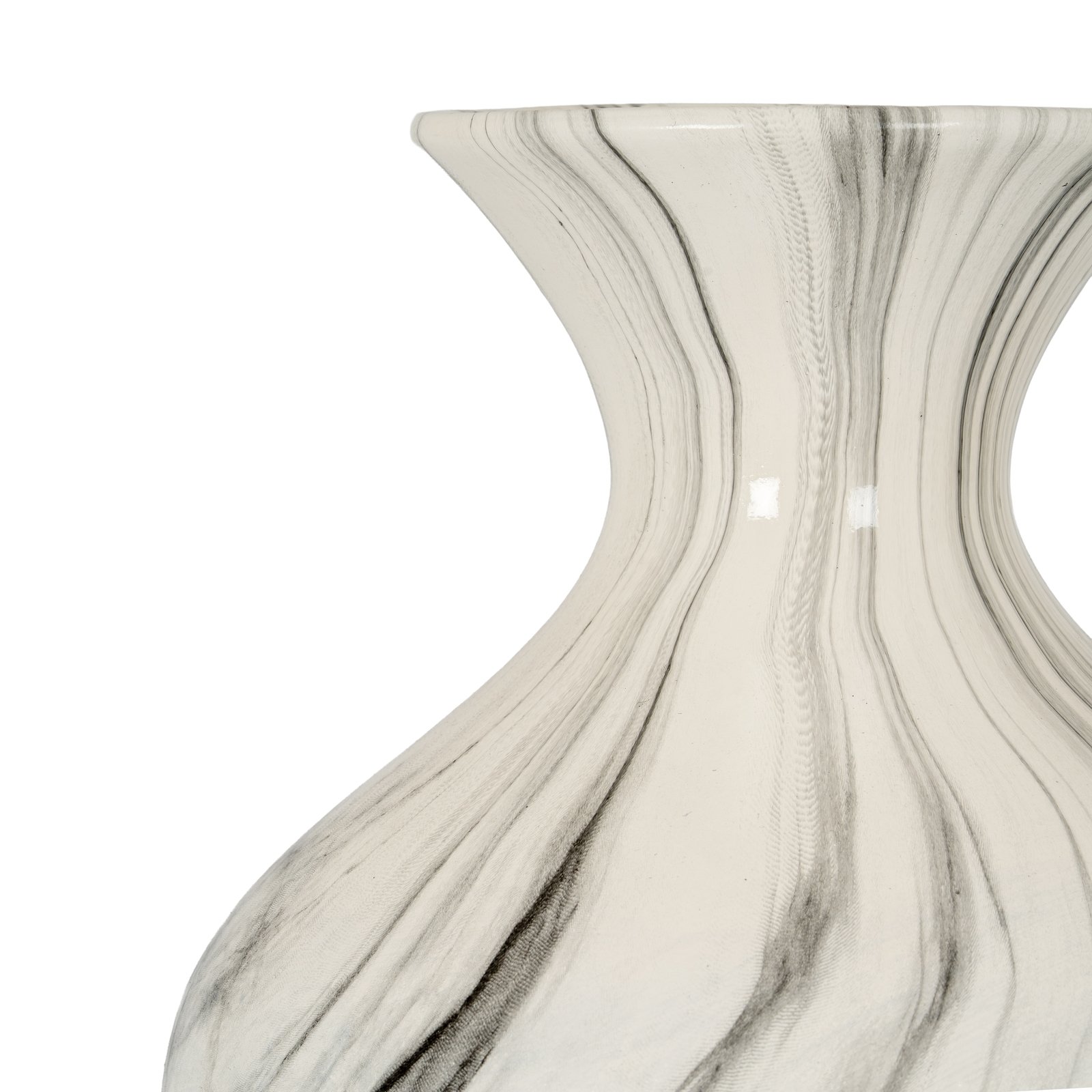 Marble Effect Ellipse Large Vase - Image 3