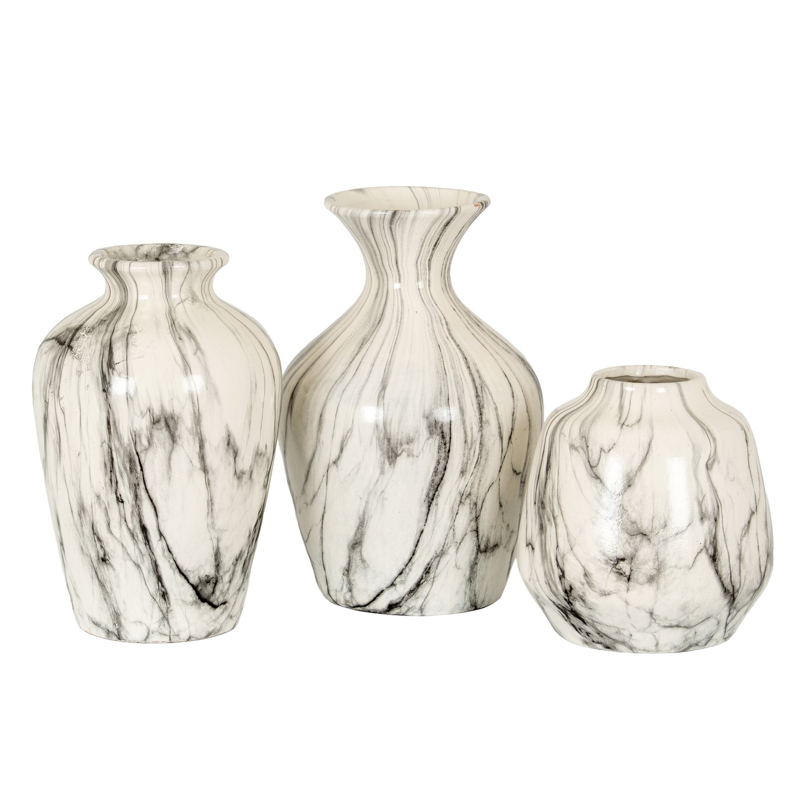 Marble Effect Ellipse Large Vase - Image 5