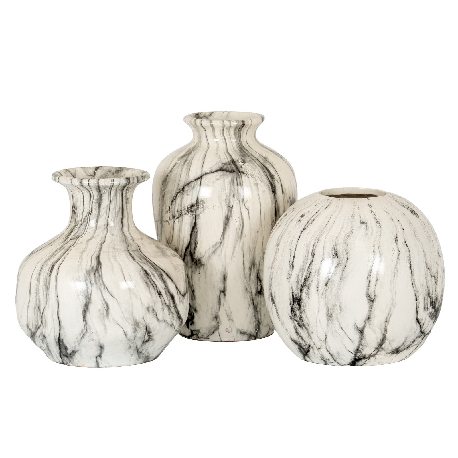Marble Effect Pudding Vase - Image 4