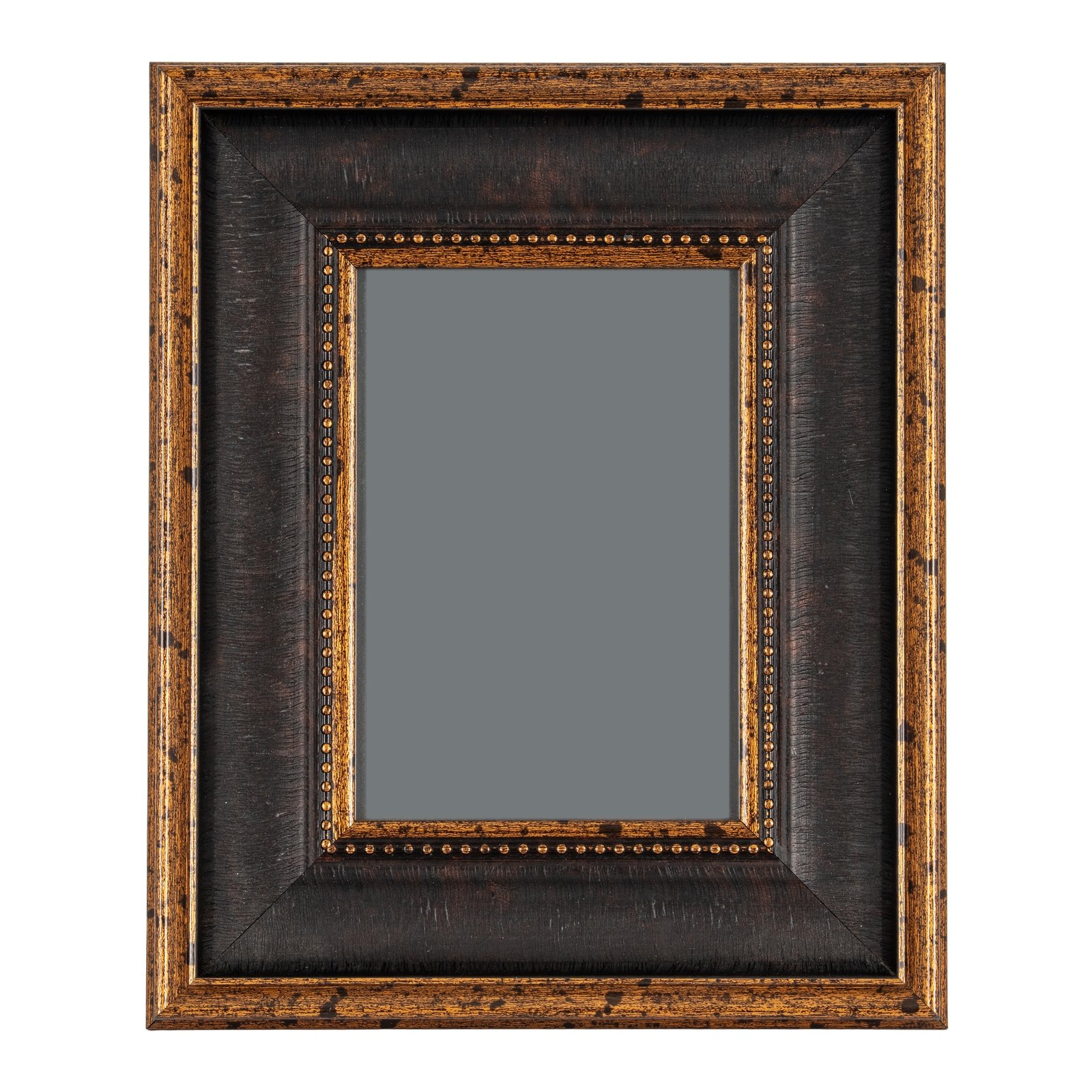 Black & Antique Gold Beaded 5X7 Photo Frame - Image 2