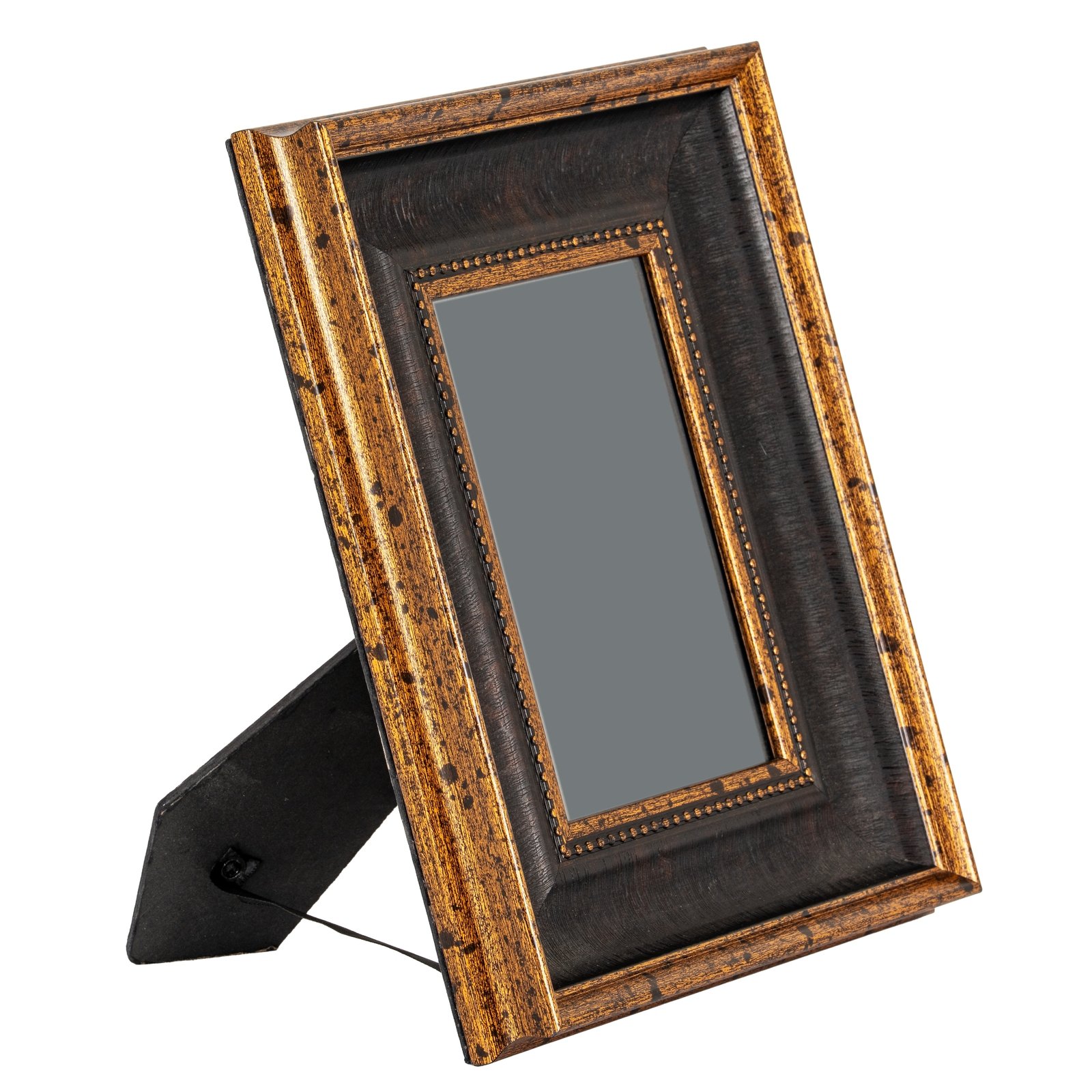 Black & Antique Gold Beaded 5X7 Photo Frame - Image 3