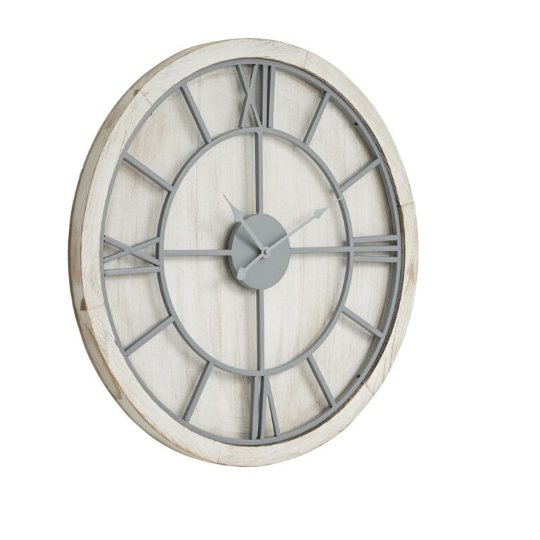 white williston white wall clock