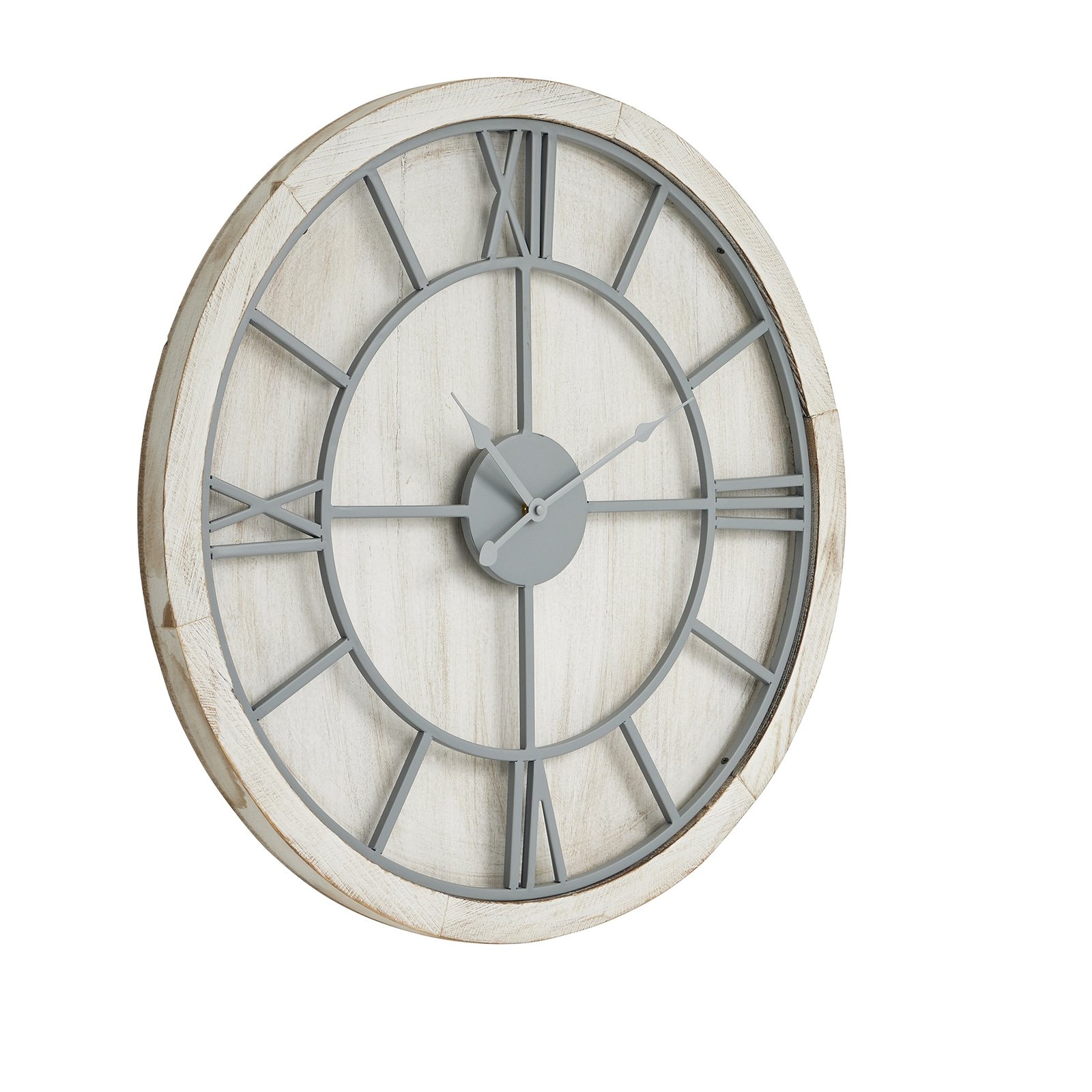 white williston white wall clock