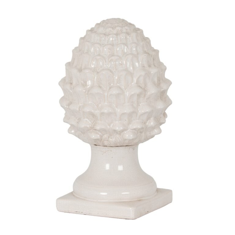 white garda white decorative acorn
