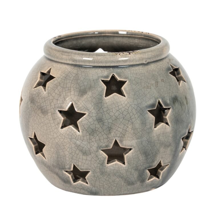 natural garda large star candle lantern
