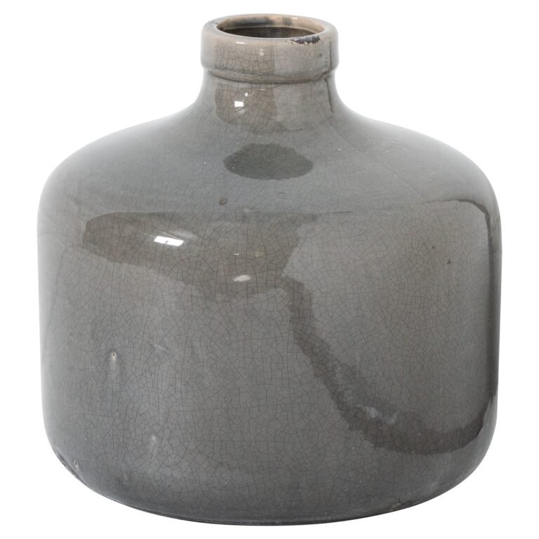 grey garda grey glazed chive vase