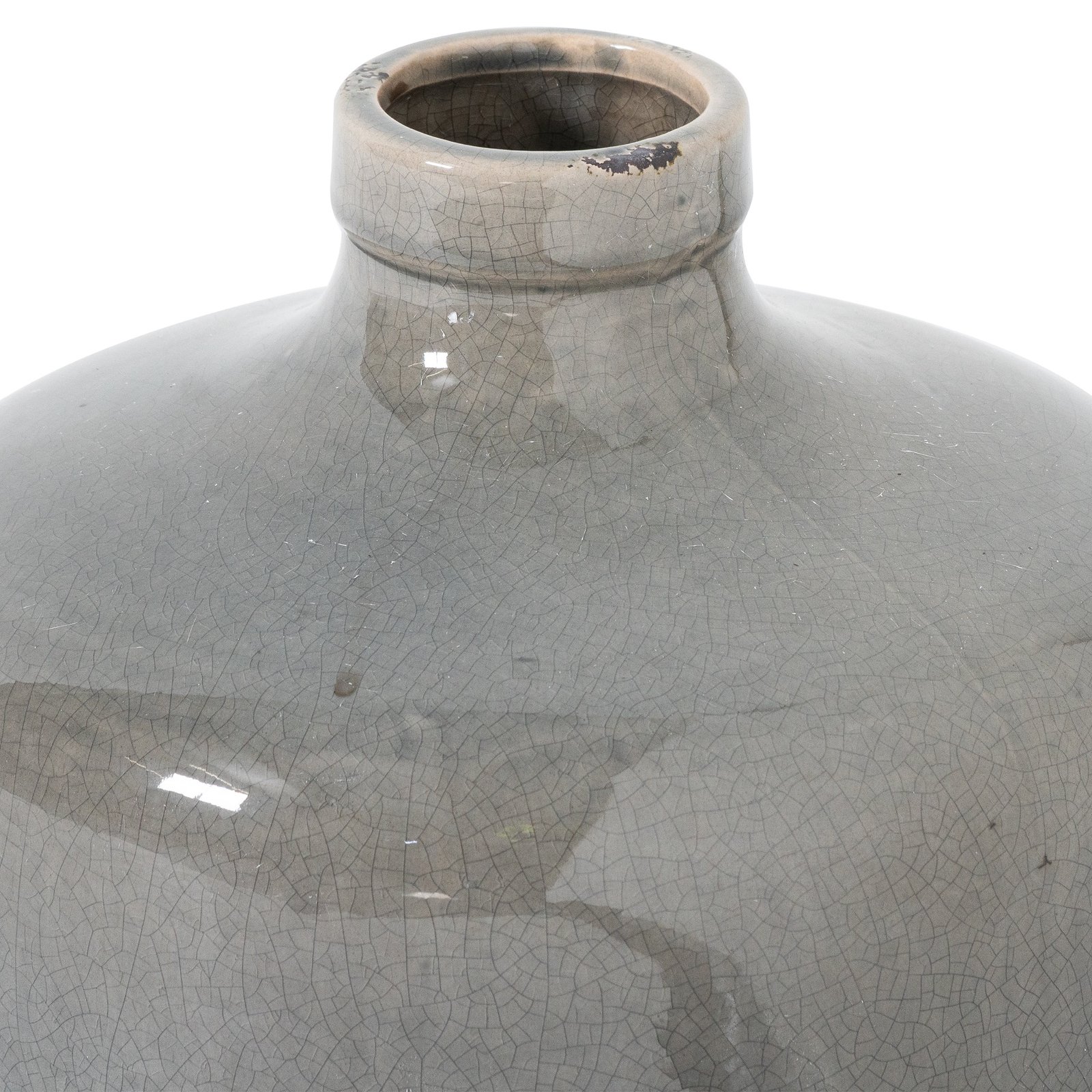 Garda Grey Glazed Chive Vase - Image 2