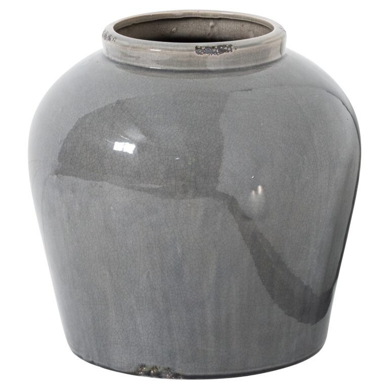 grey garda grey glazed juniper vase
