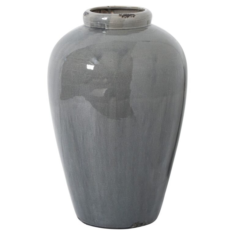 grey garda grey glazed tall juniper vase