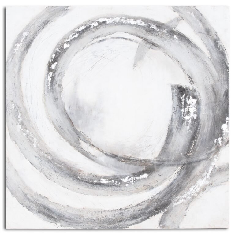 silver galaxy silver grey hand painted canvas