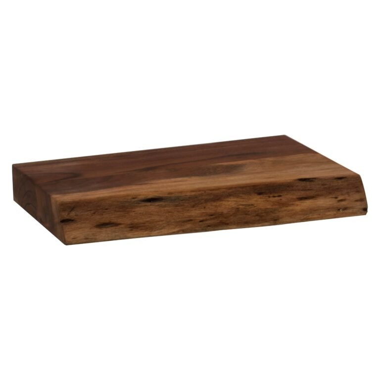 natural chopping board with live edge
