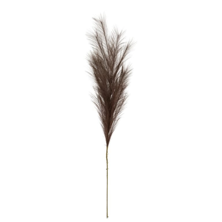 grey grey faux pampas grass stem
