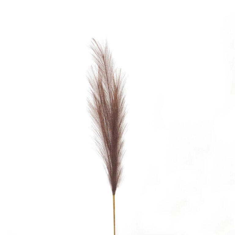 taupe taupe faux pampas grass stem