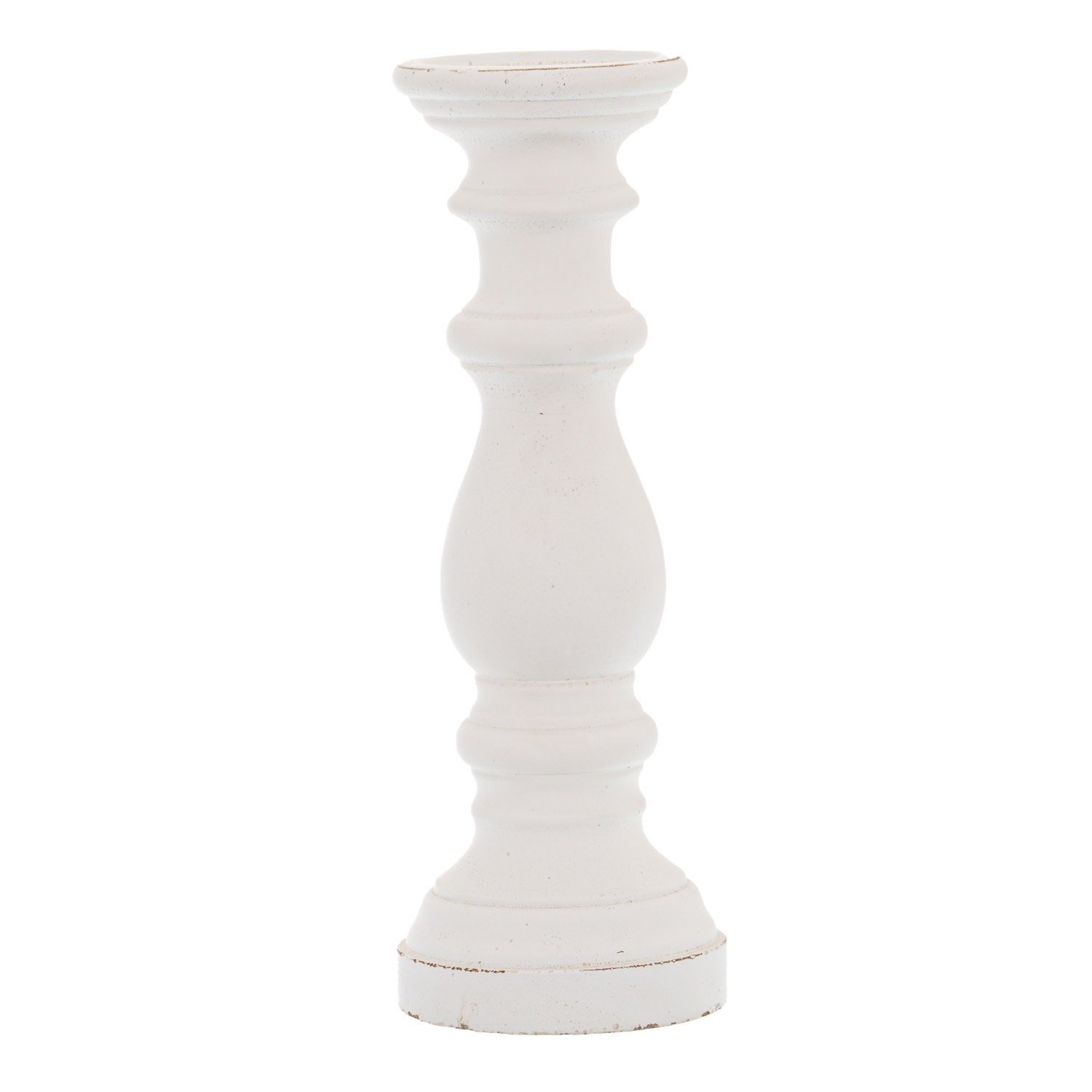 matt white matt white ceramic column candle holder