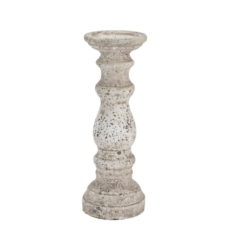 stone small stone ceramic column candle holder