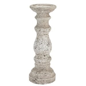 stone large stone ceramic column candle holder