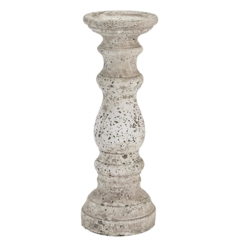 stone large stone ceramic column candle holder